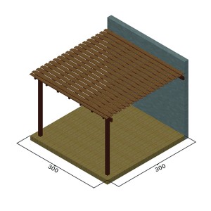 ΠΕΡΓΚΟΛΑ ΜΕ ΔΙΠΛΗ ΤΑΒΛΑ ΑΠΟ ΤΟΙΧΟ 400 x 600εκ